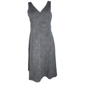 EDDIE BAUER Grey Gray Pullover Sleeveless V Neck Dress Womens Size M Medium
